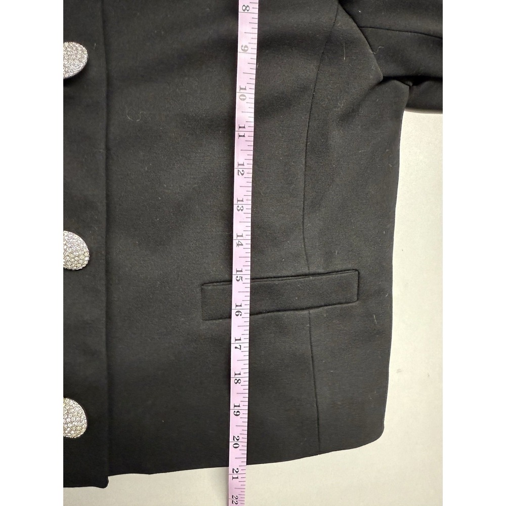 Kate Spade New York Women's Black Jewel Button Ponte Jacket. Sz 10 - Picture 5 of 11